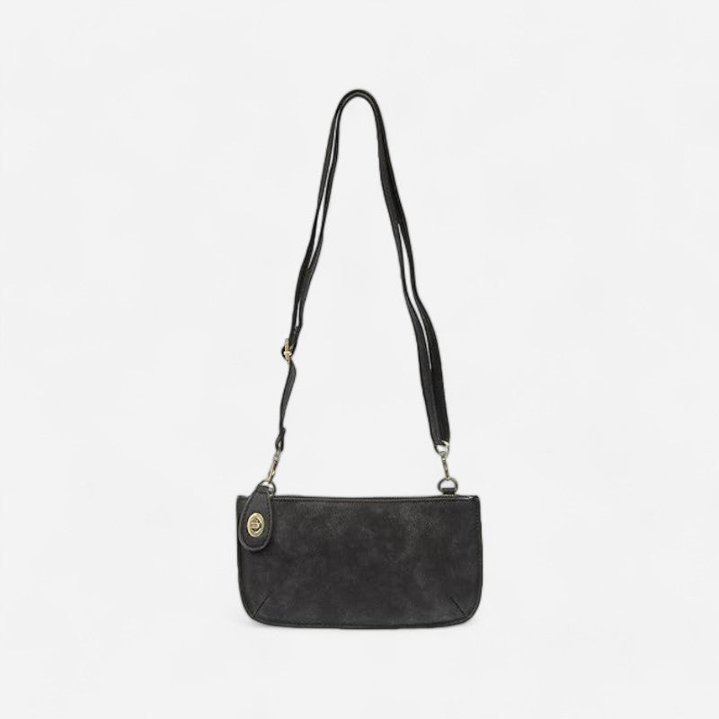 Lux Crossbody Wristlet Clutch New Black