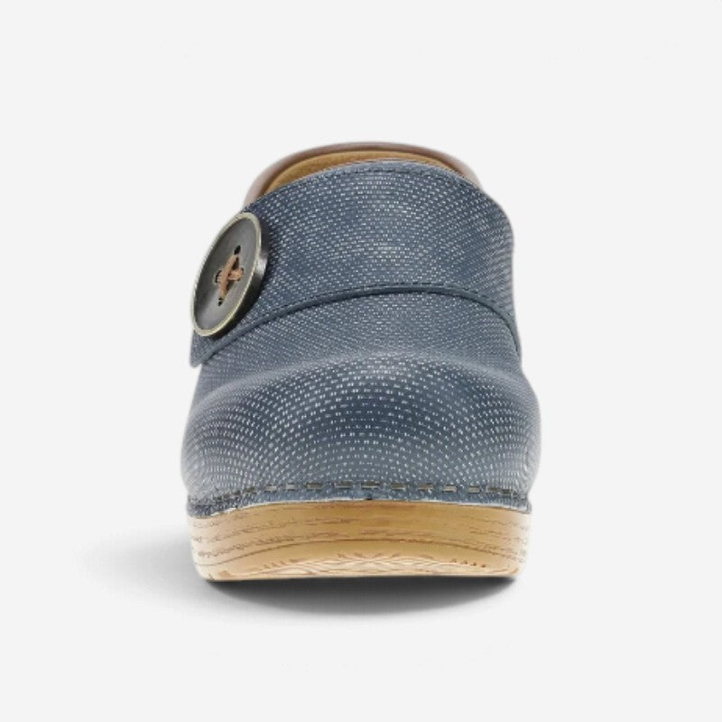 Pro Button Denim Leather