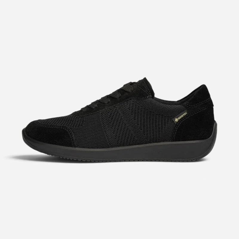Lila 2 Black Hydro Wovenstretch/Suede