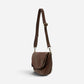 Helene Small Saddle Crossbody Walnut