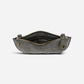 Faux Suede Mini Crossbody Wristlet Clutch Shadow