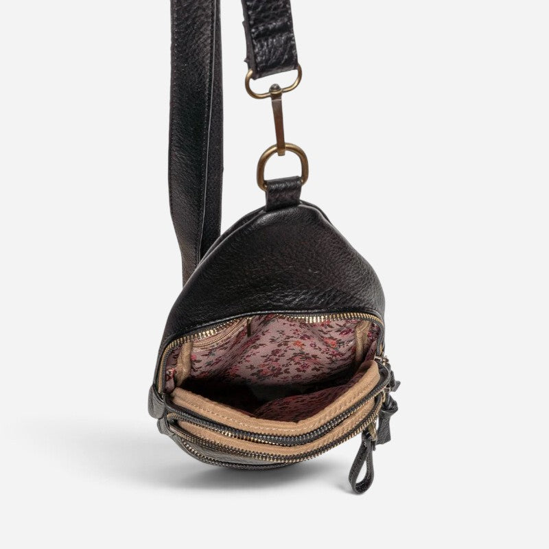 Jas Medium Sling/Crossbody Black
