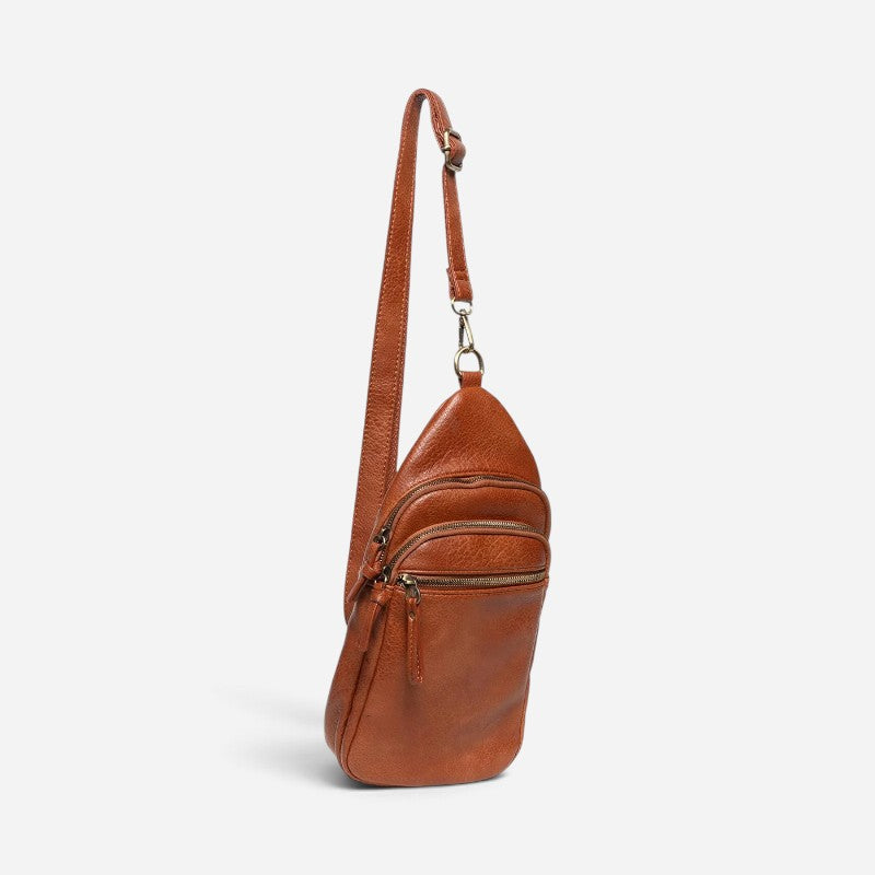 Jas Medium Sling/Crossbody Cognac