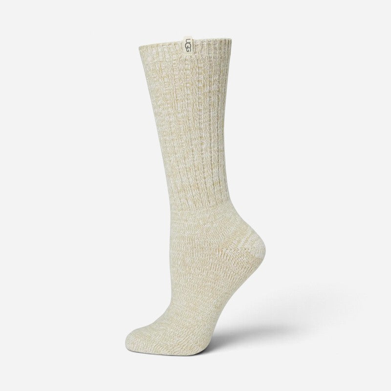 Rib Knit Slouchy Crew Muted Brass
