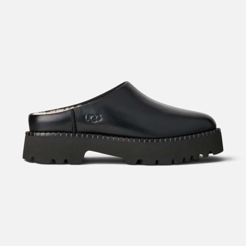 Uptowner Mule Black Leather