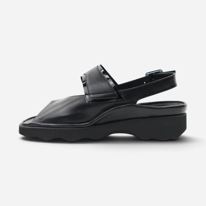 Wilminton 1349W Black Pearlized Nappa/Black Patent Trim