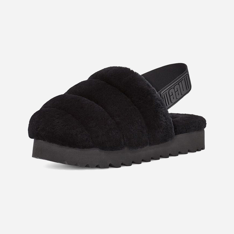 Super Fluff Slipper Black