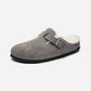 Boston Shearling Stone Coin Suede Leather Narrow